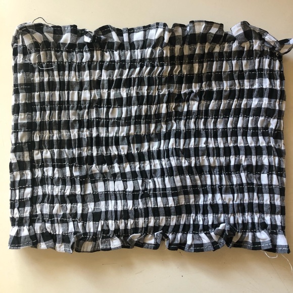 Gingham Tube Top - Picture 1 of 2
